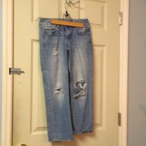 American Eagle Artist Crop Stressed & Streched. Size 0